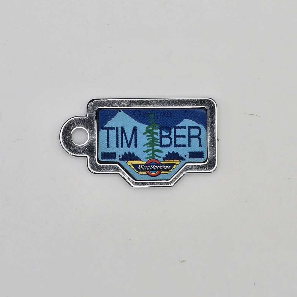 Vintage 1990 Galoob Micro Machines License Plate Oregon TIMBER